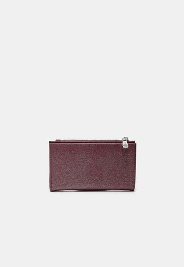 Basic zip-up purse — Burgundy 2