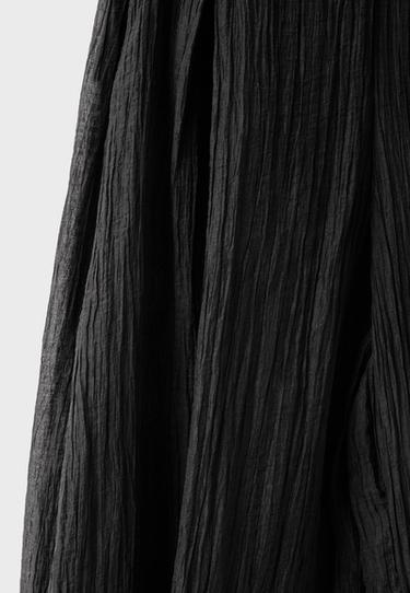 Textured sarouel trousers — Black 9