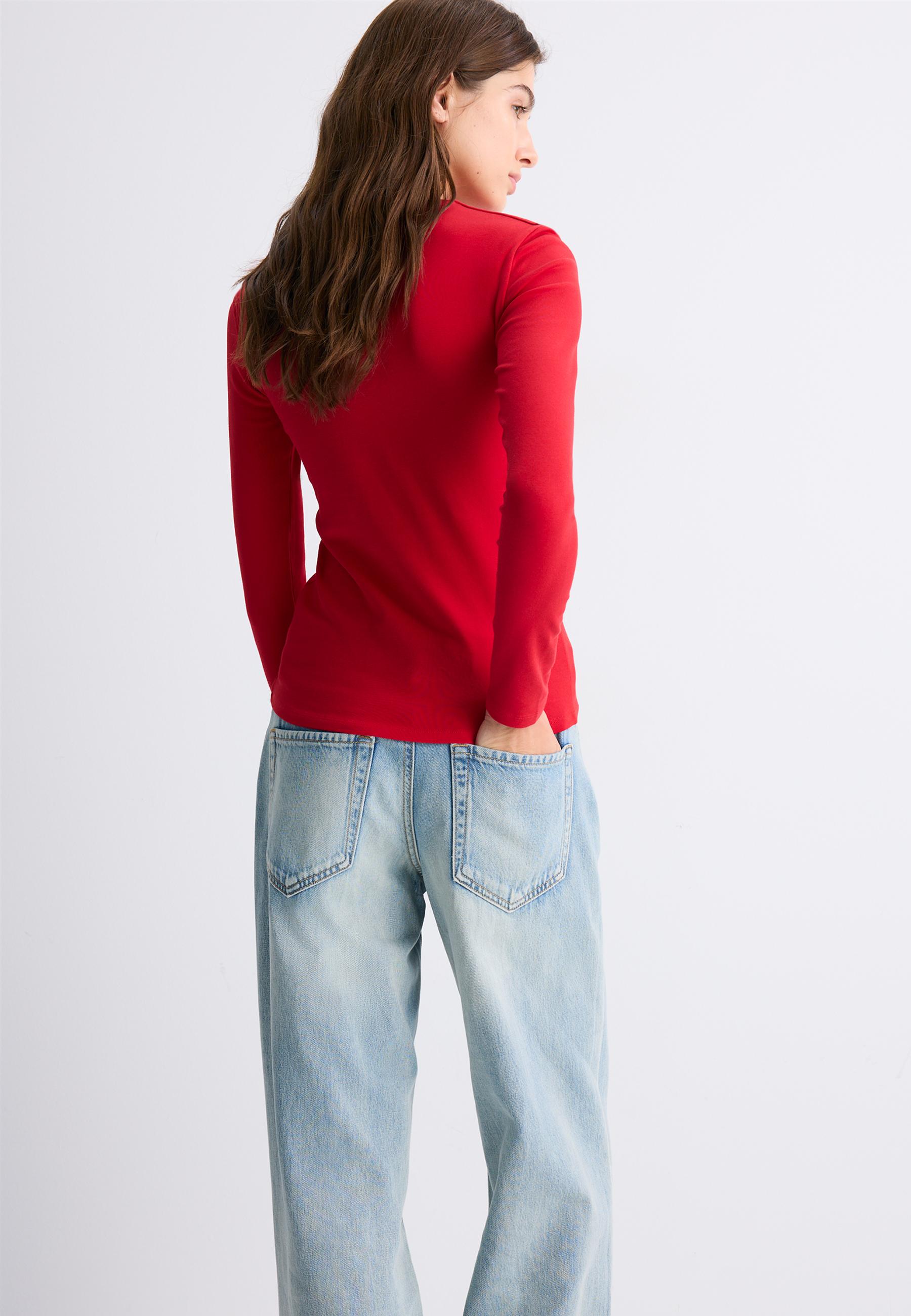 Basic long sleeve T-shirt — Red