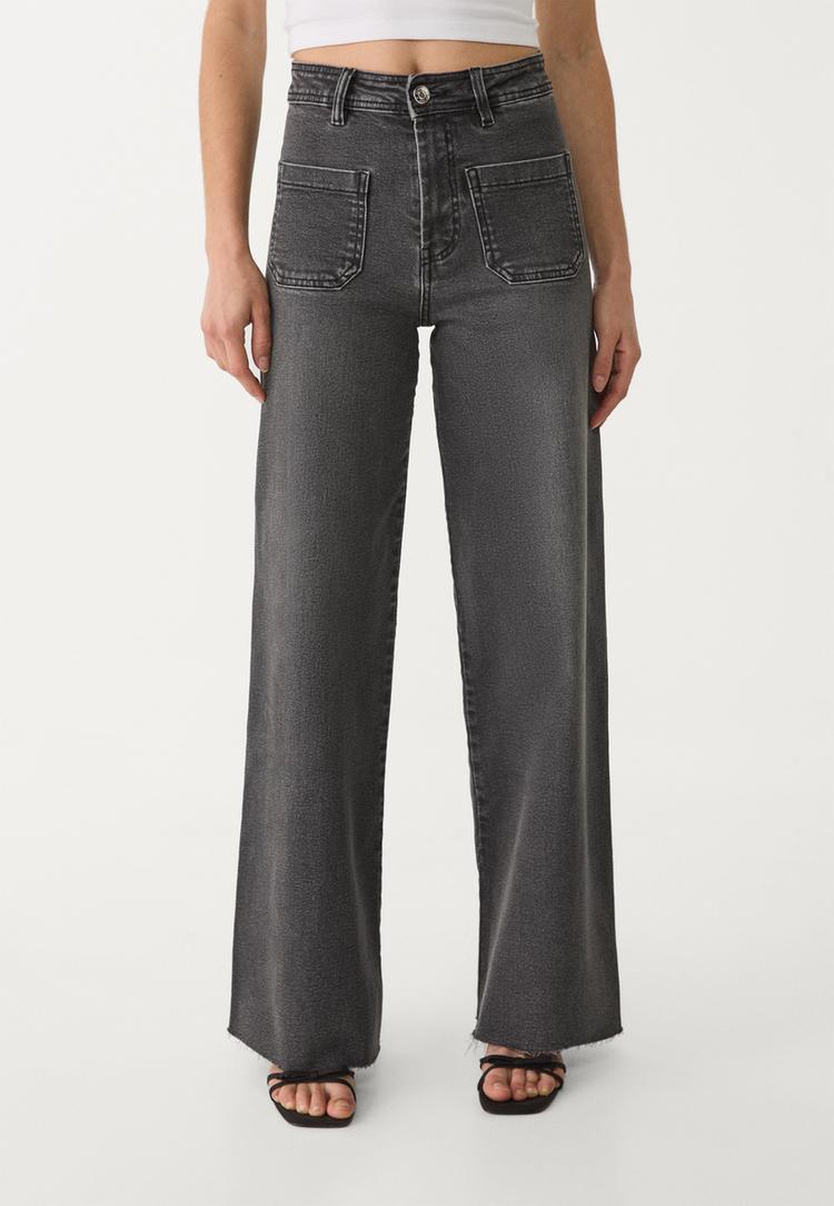 jeans straight fit bolsillos