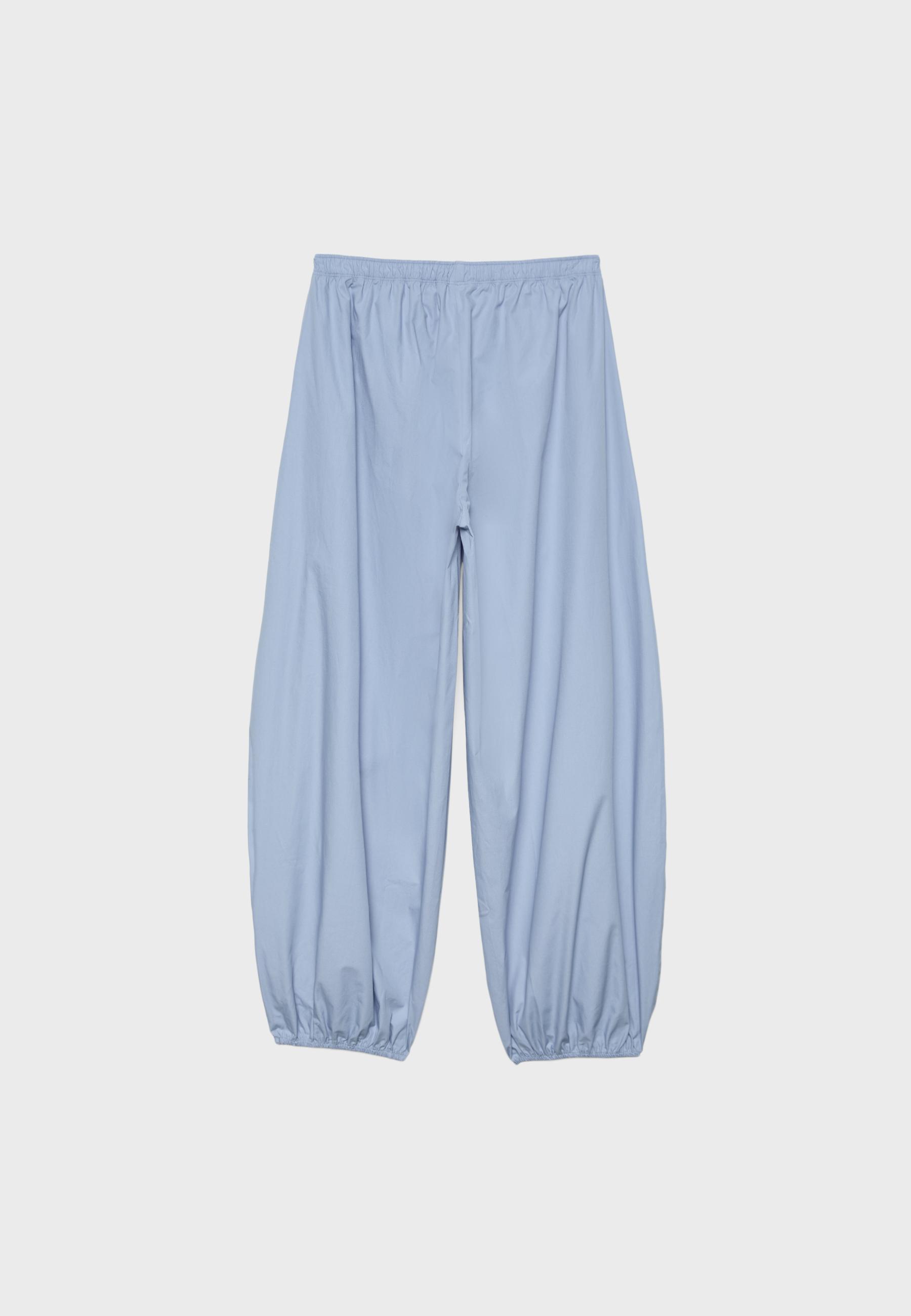 Printed voluminous trousers — Sky blue