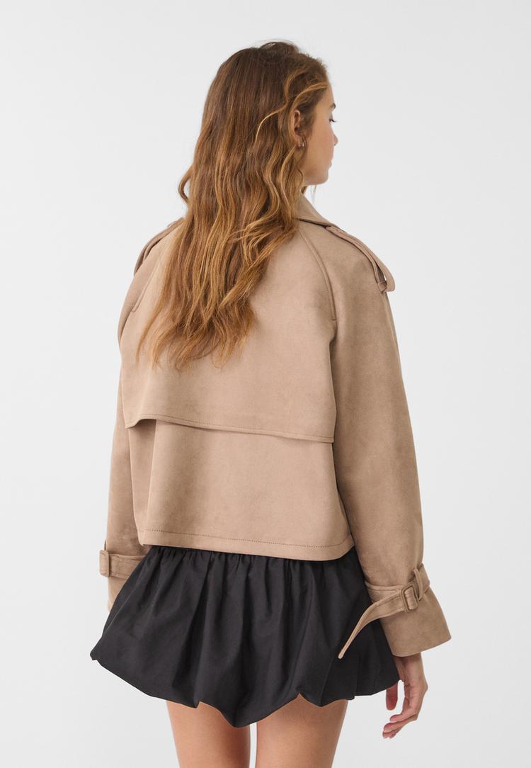 trench corta efecto ante