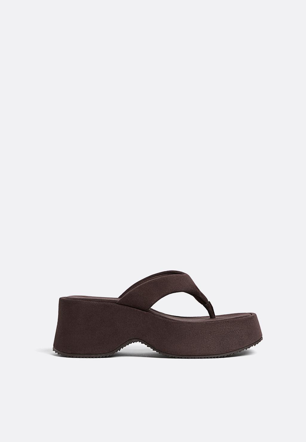 Sandali zeppa con plateau