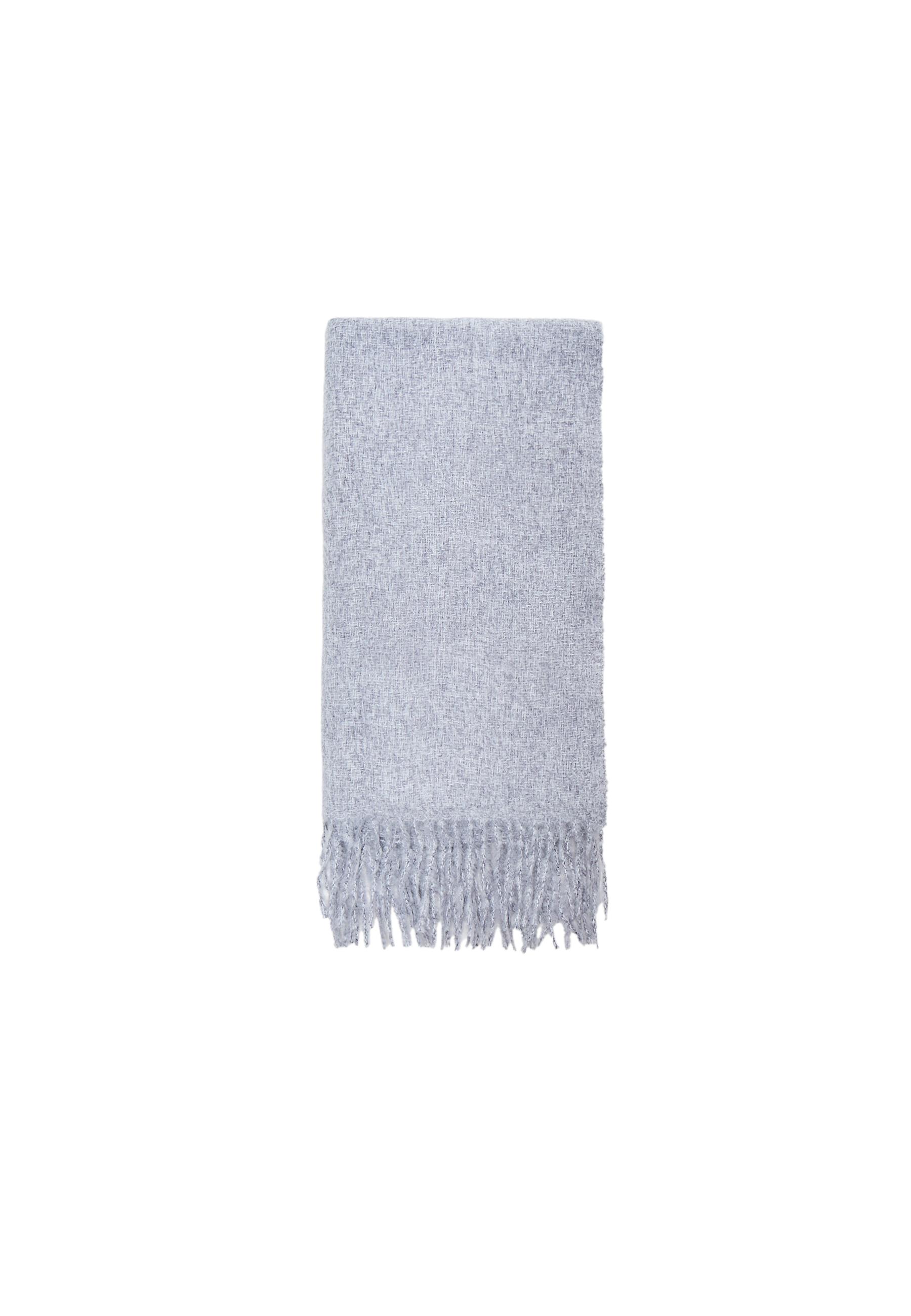 Brushed thread scarf — Grey melange