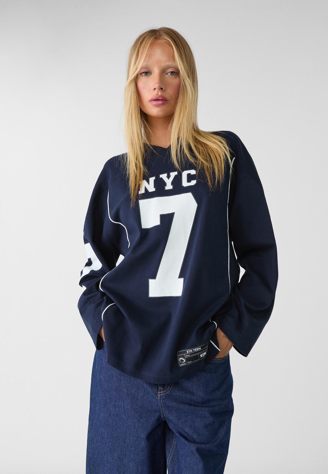 Sudaderas Mujer Stradivarius Stradivarius Sudadera Oversize Sudaderas  Stradivarius Stradivarius Pijama Hombre Mujer