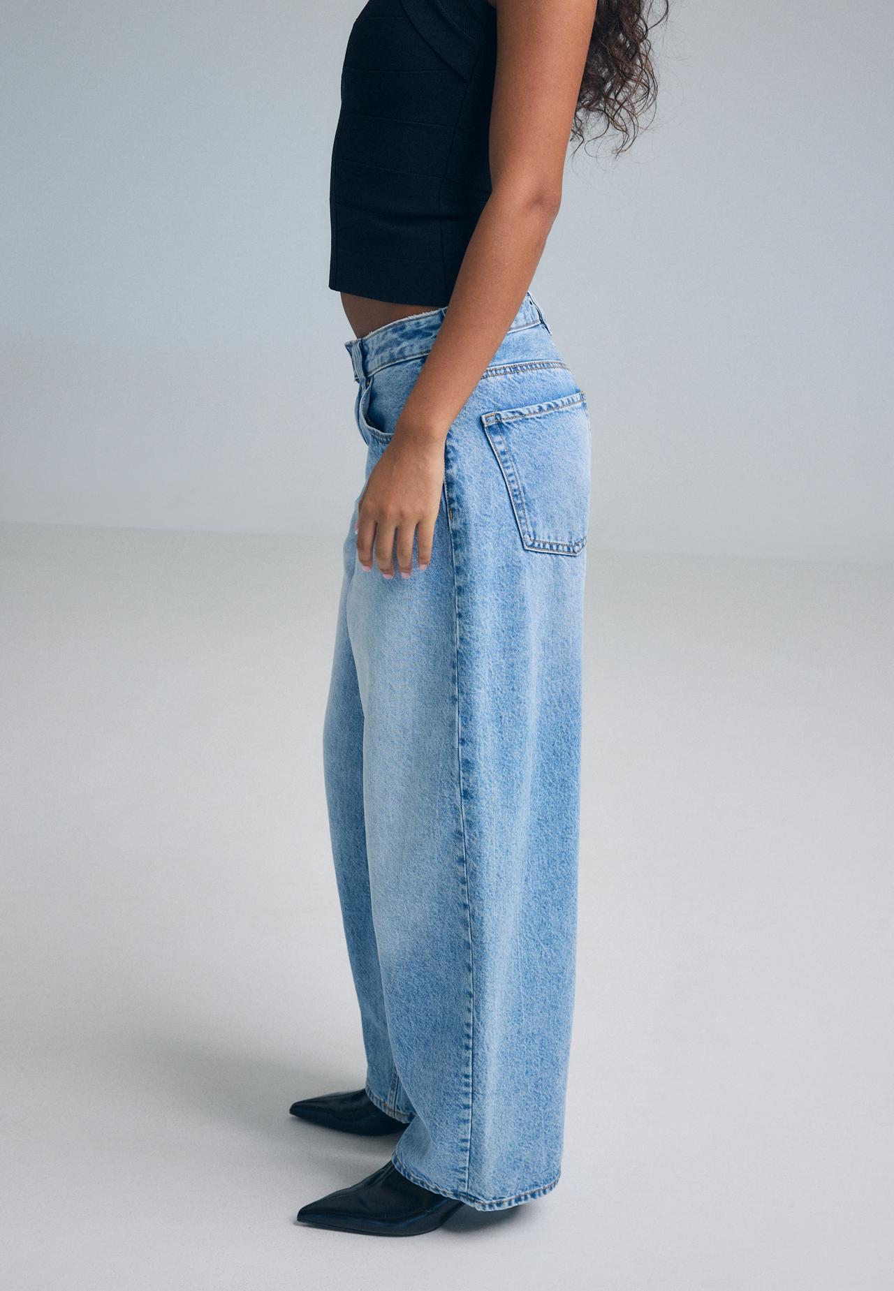 D80 Barrel fit jeans — MEDIUM BLUE DENIM