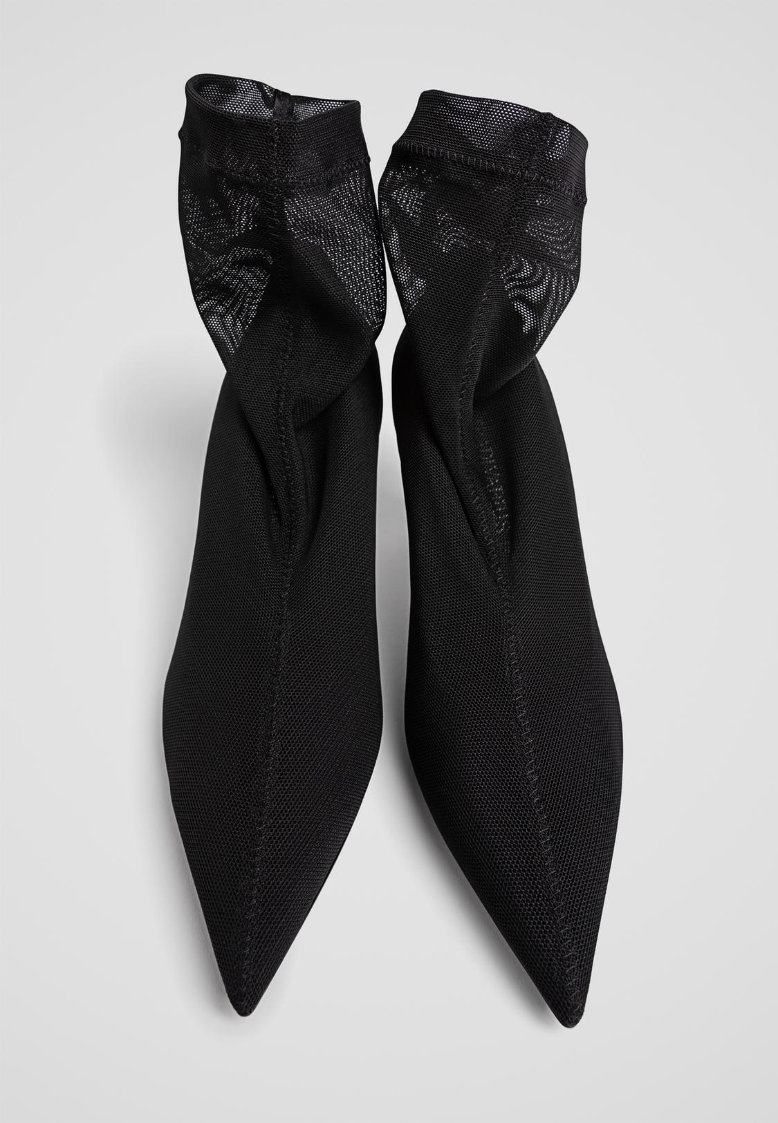 Botin Tacon Fino Stradivarius Zara Botines De Rejilla Botines