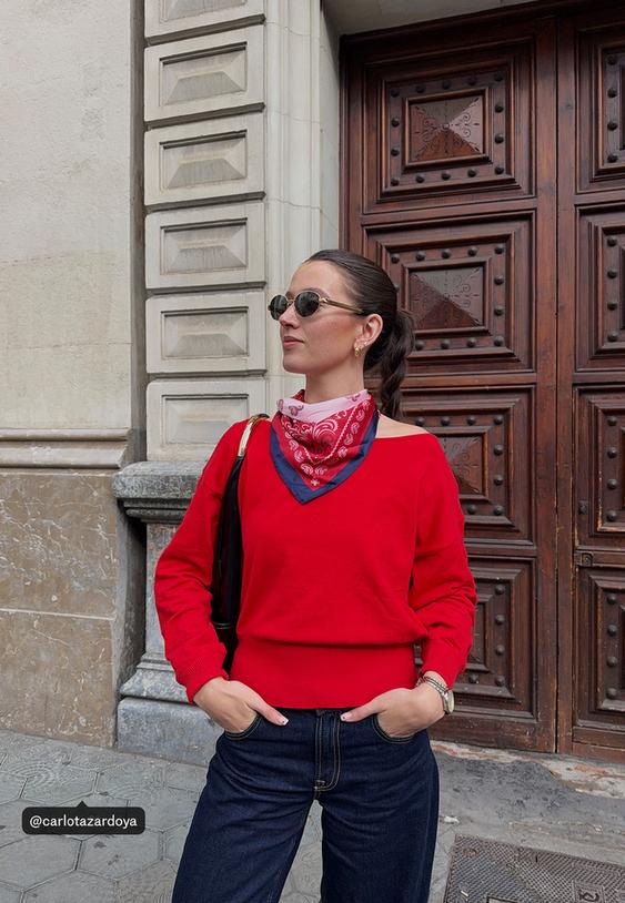 asimetrik triko kazak