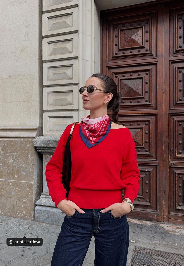 asimetrik triko kazak