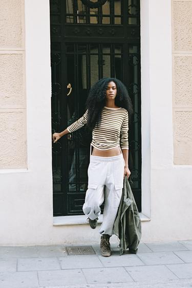 Cargo jogger trousers — Grey melange 1