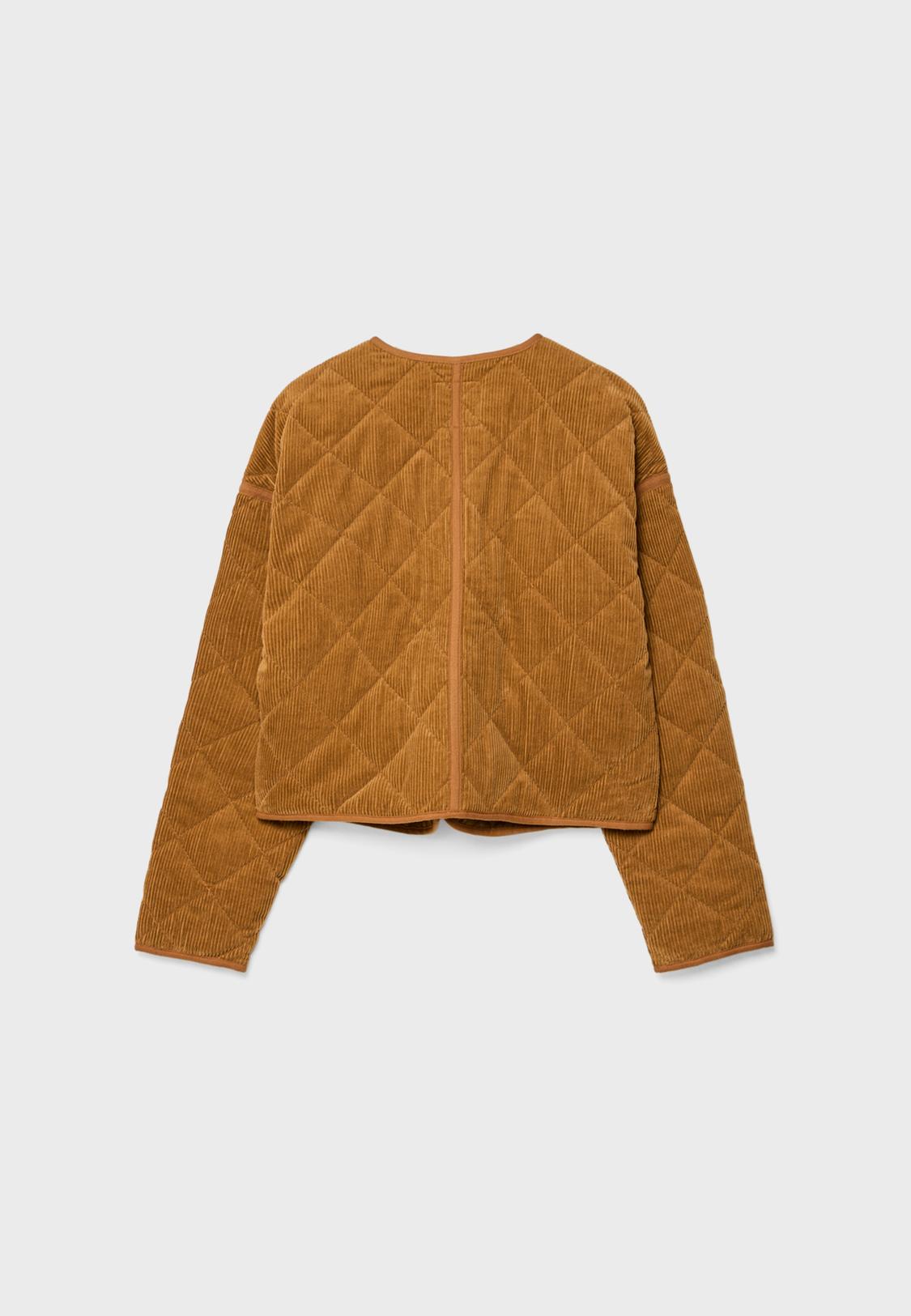 Corduroy puffer jacket