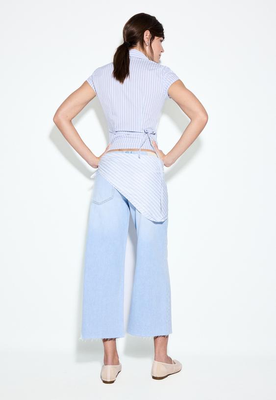 Дънки Пола-Панталон С Шал