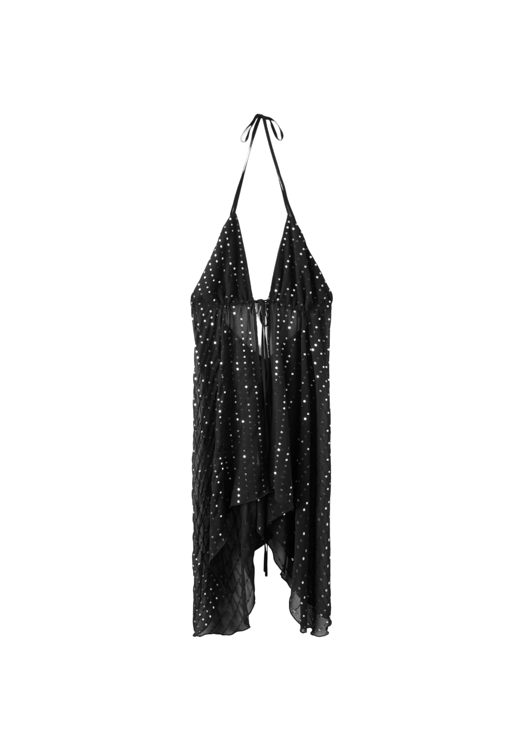 Sequin flowing top — Black
