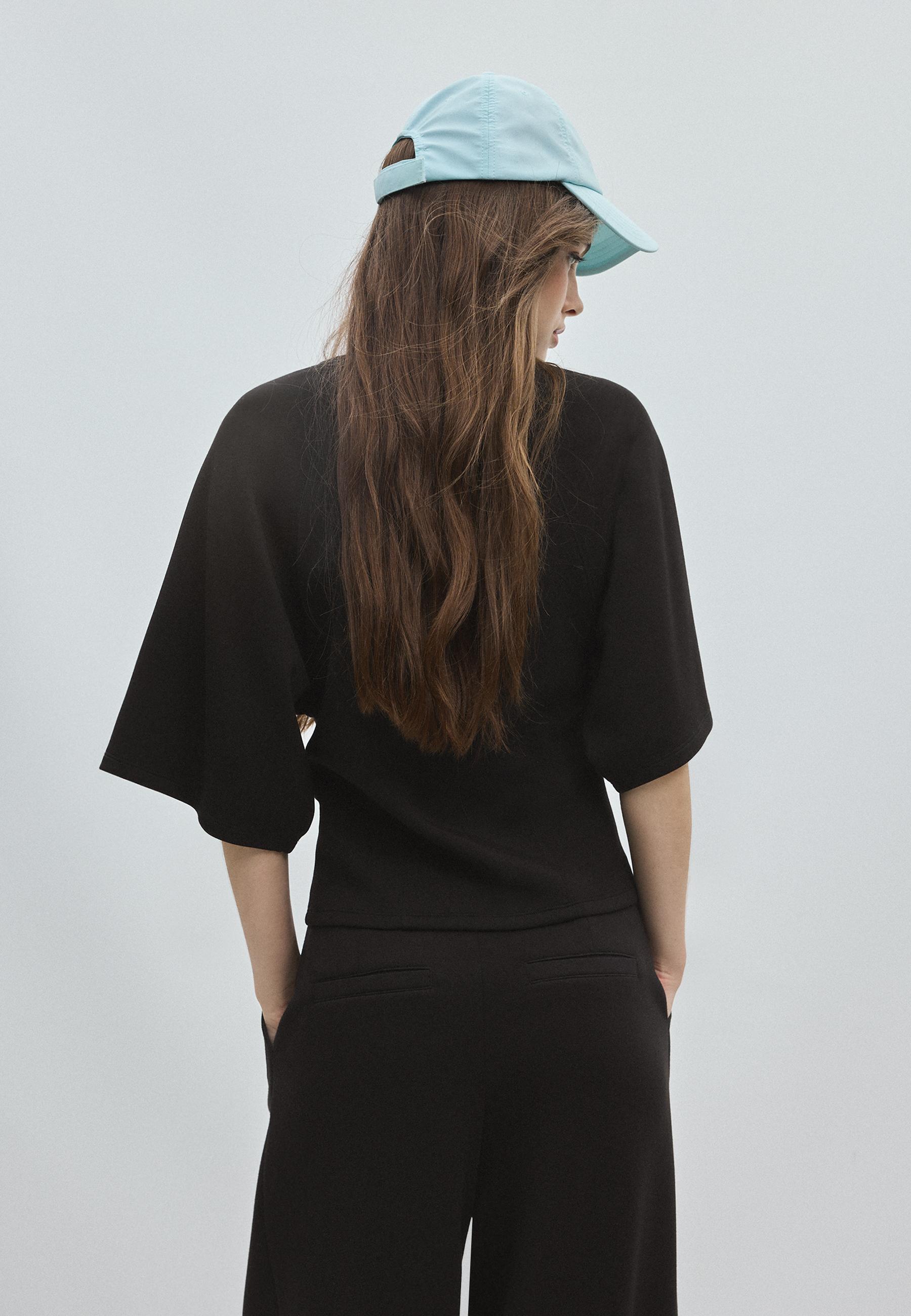 Soft-touch short sleeve T-shirt — Black