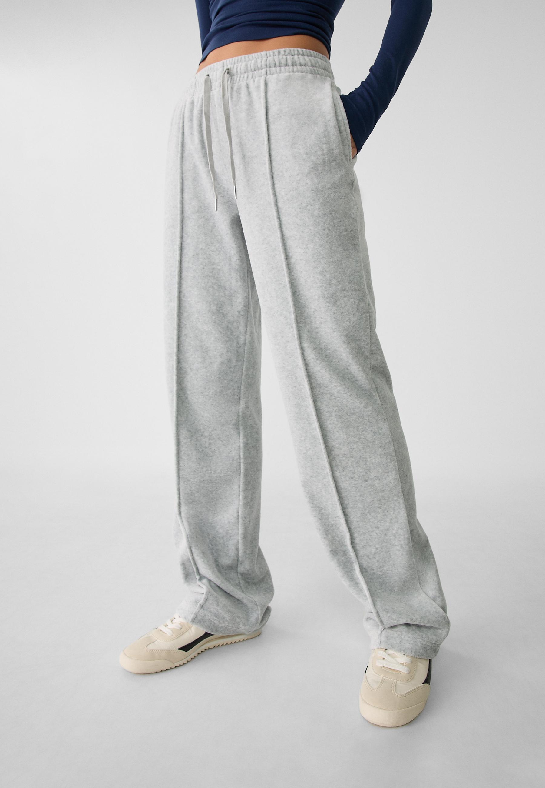 Velvet joggers Women s fashion Stradivarius United Arab Emirates