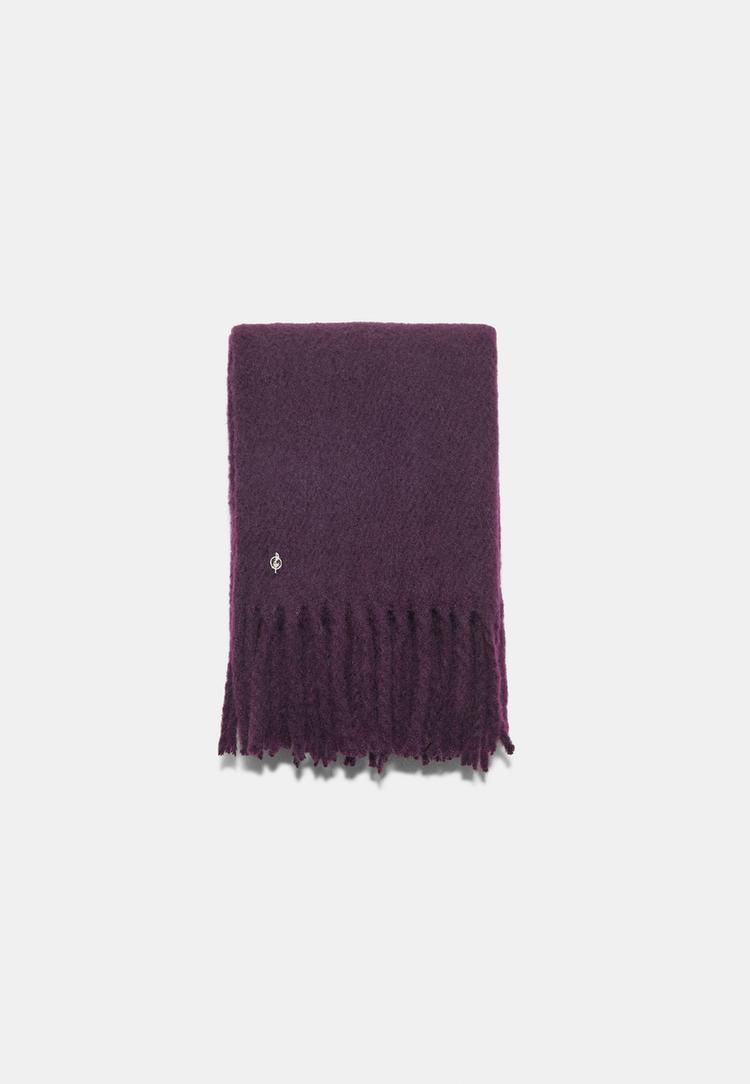 Stradivarius Fular Basic Mediu Grena Os