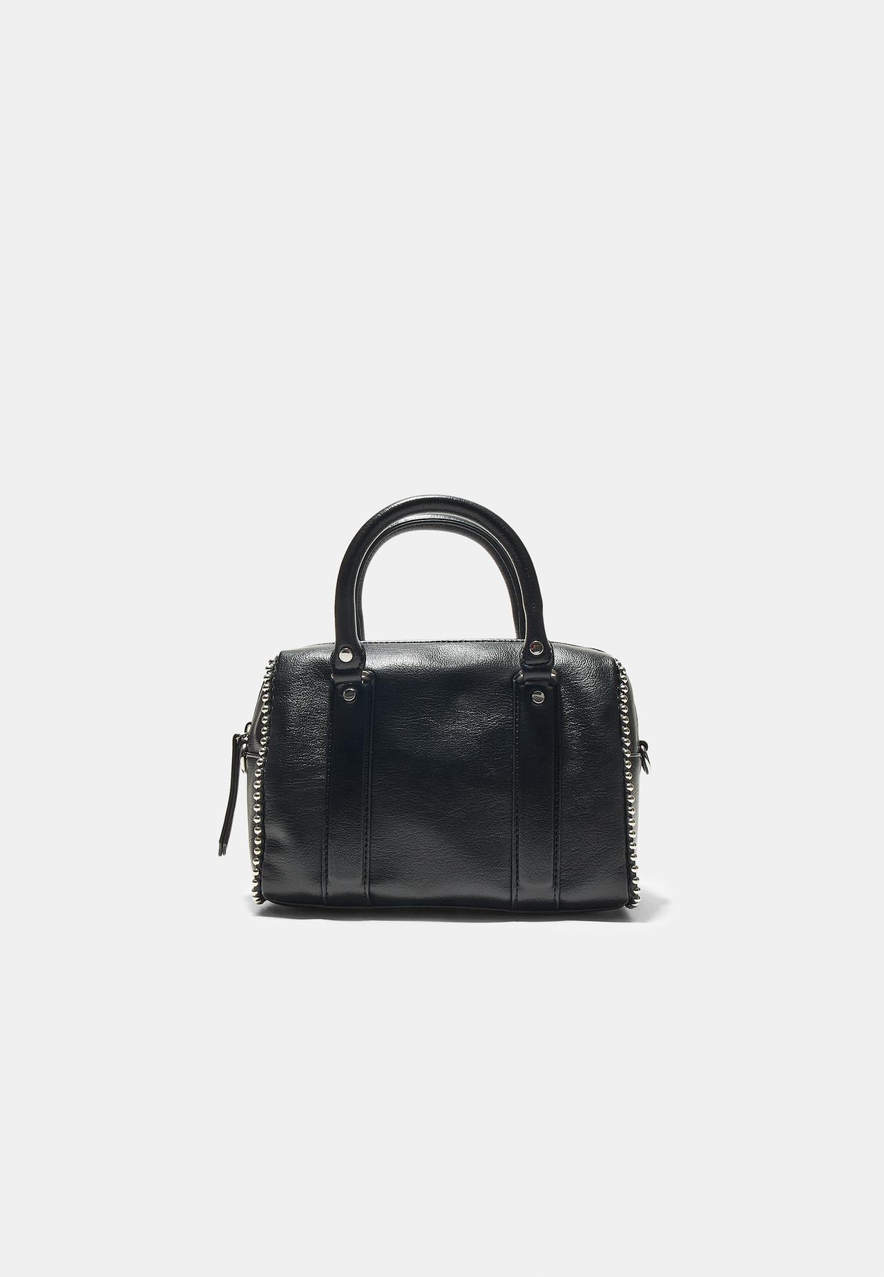 Studded bowling bag — Black