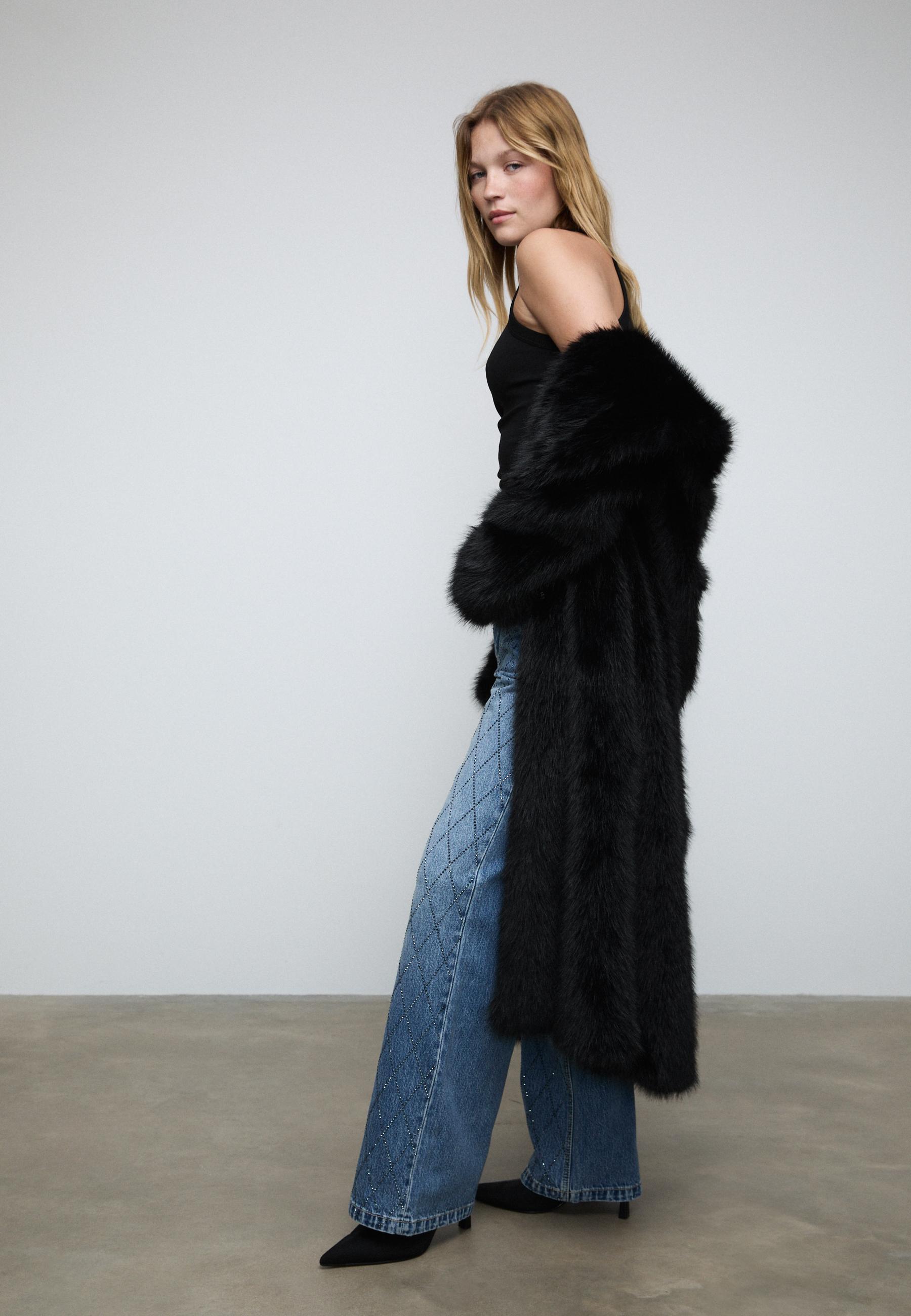 Rhinestone jeans - Women's Party | Stradivarius France