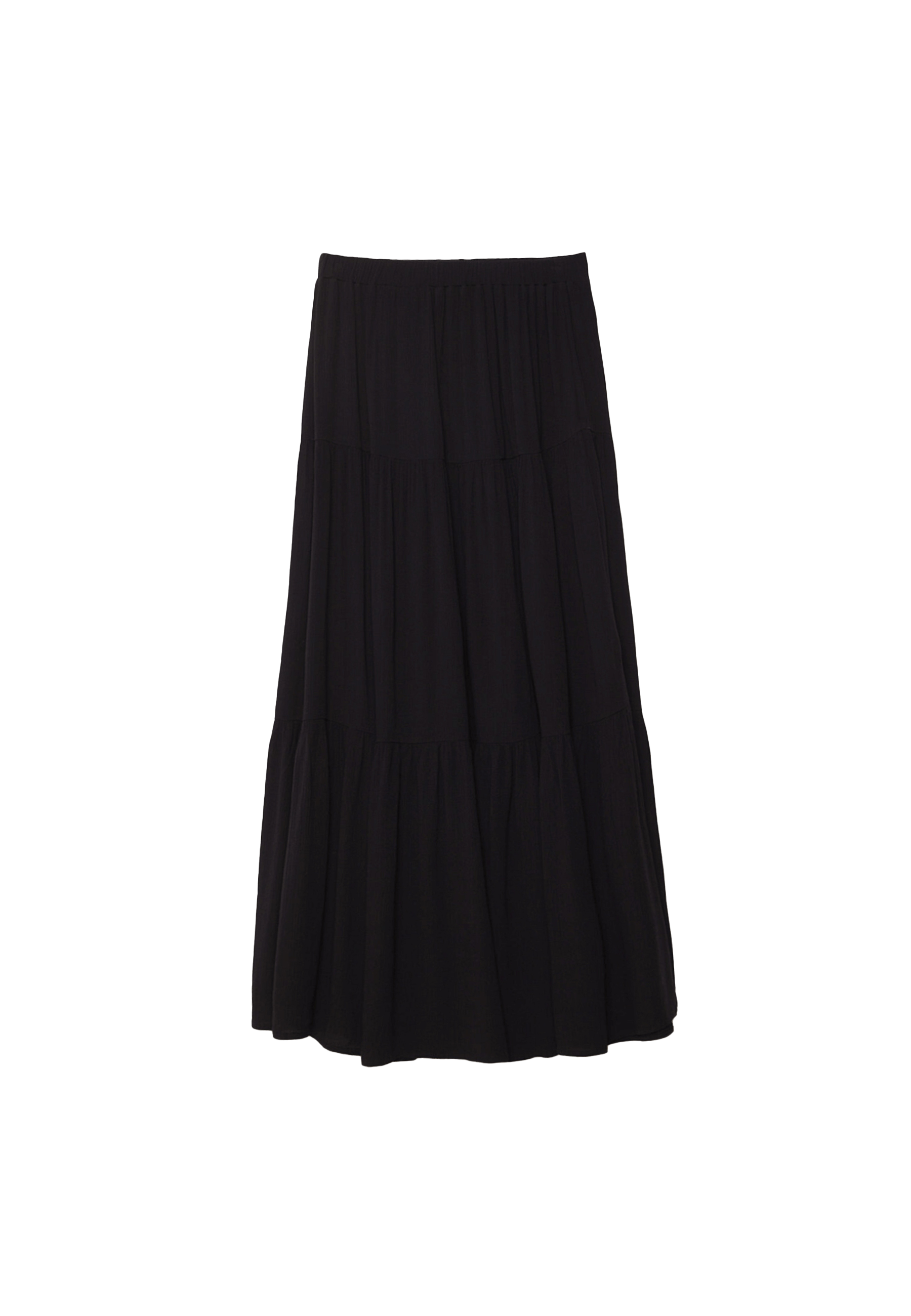 Boho midi skirt — Black