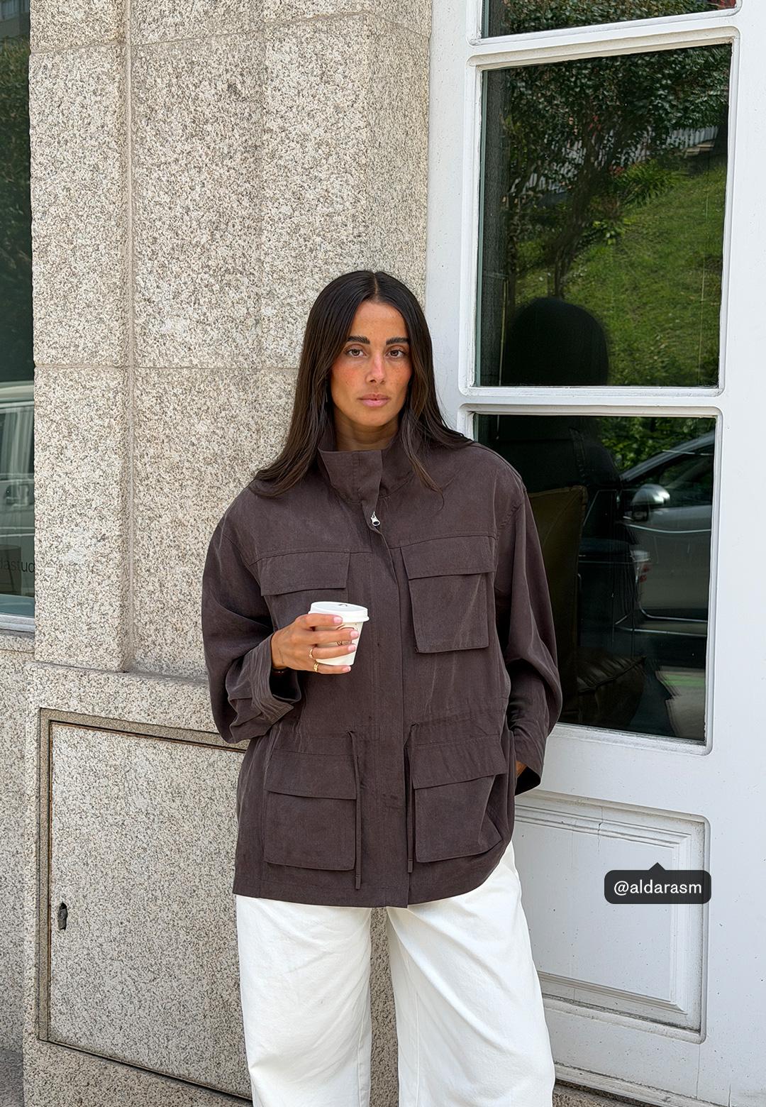 Akışkan utility parka - Görsel 5