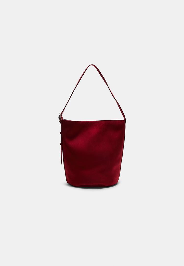 bolso bucket hebilla efecto ante