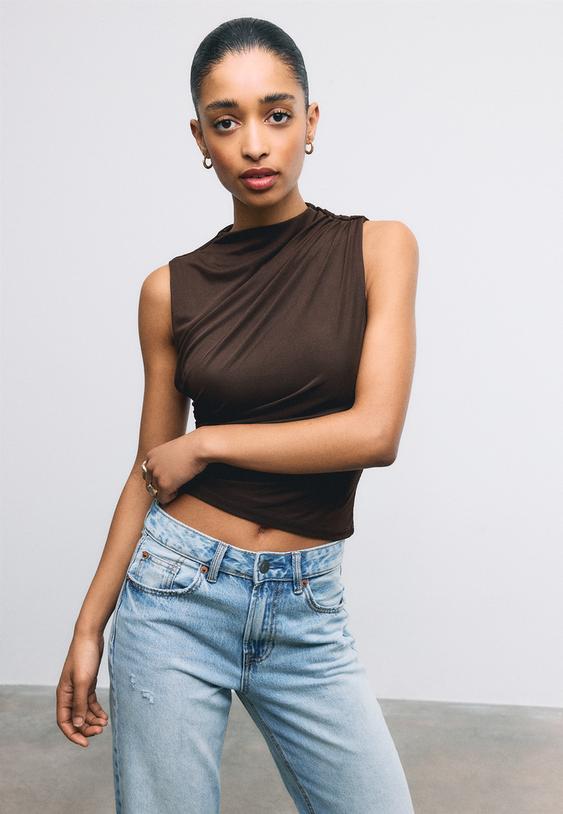 t shirt tulle fronce