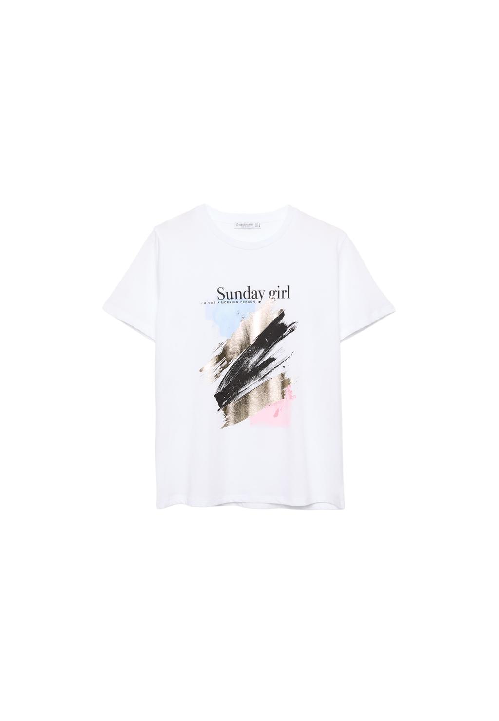 T-shirt avec graphique métallisé