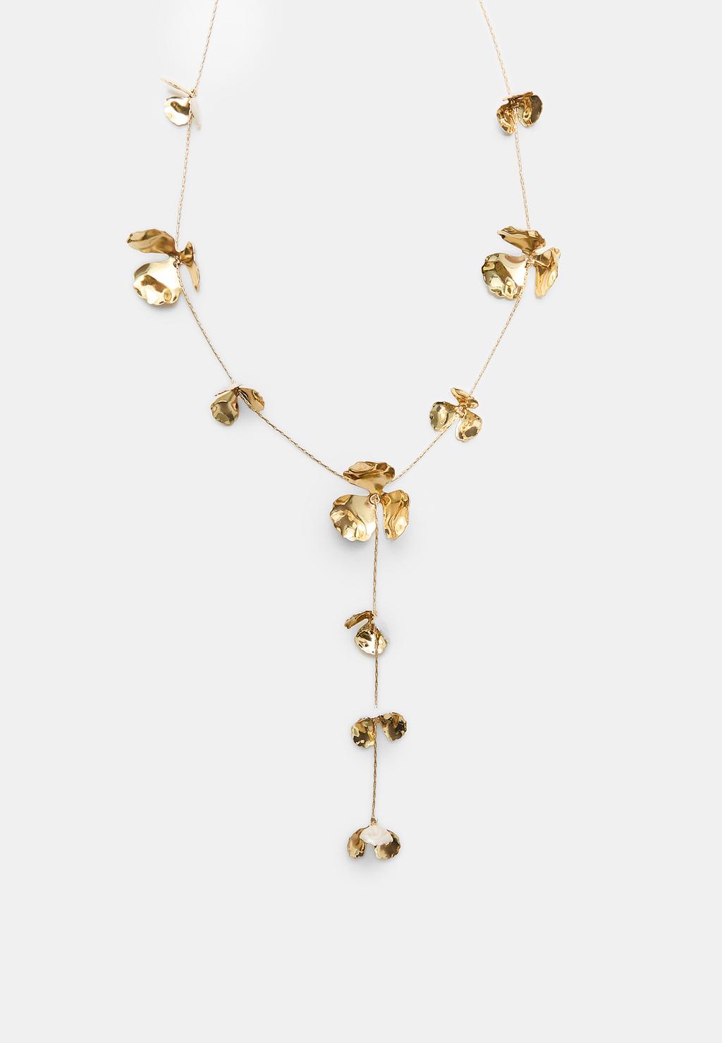 Lariat-Halskette Blume