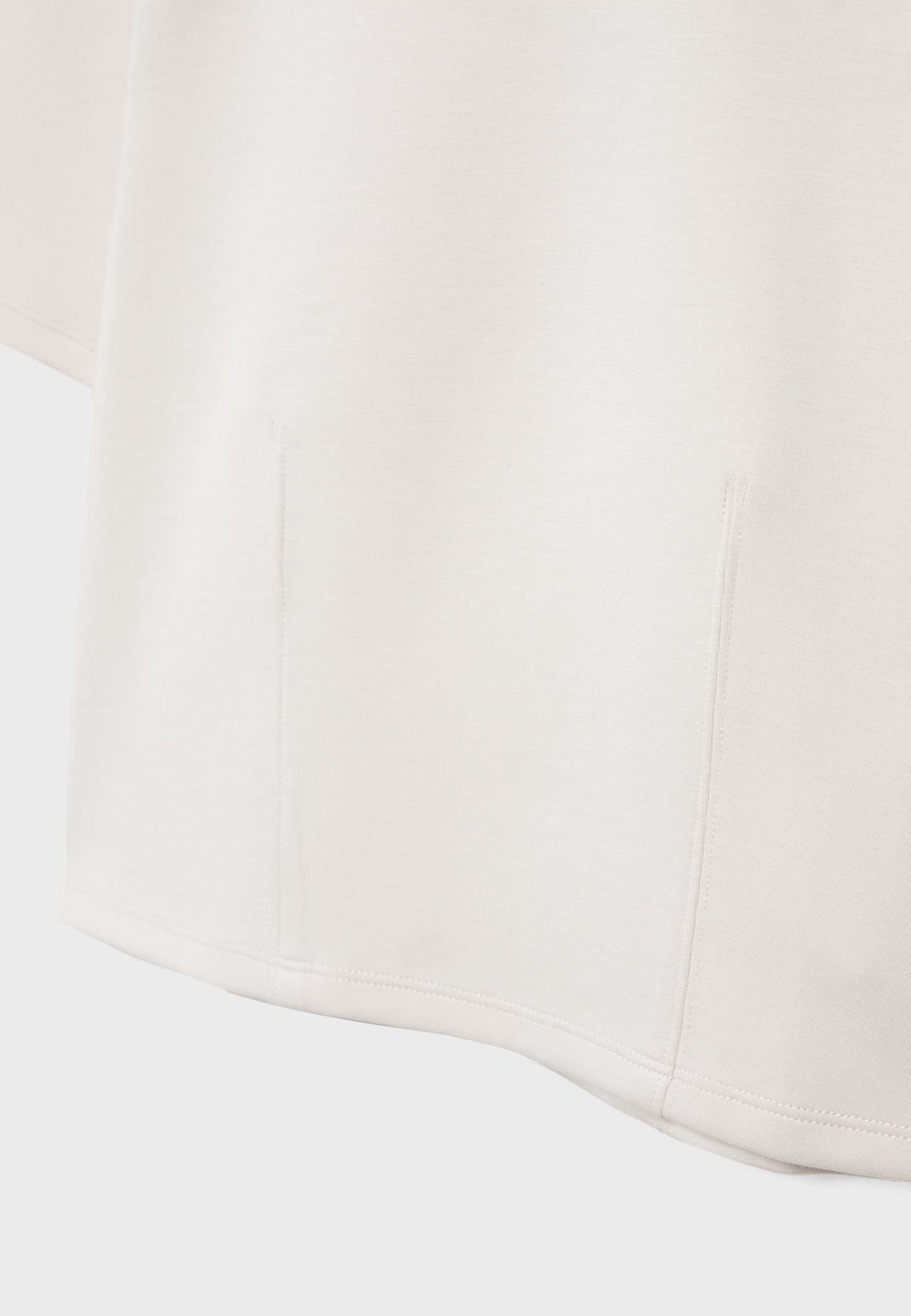 Soft-touch short sleeve T-shirt — Stone