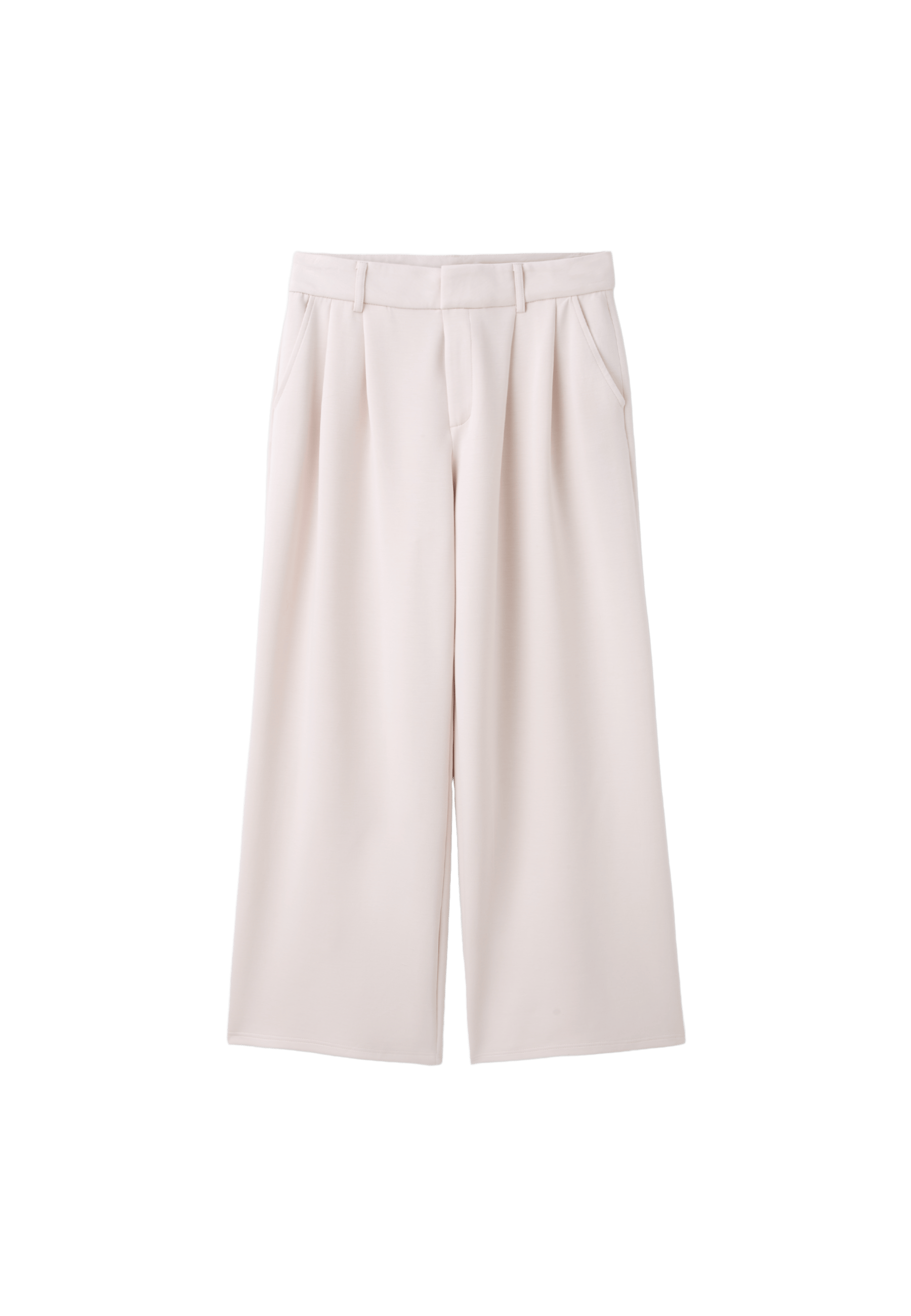Soft-touch smart trousers — Stone