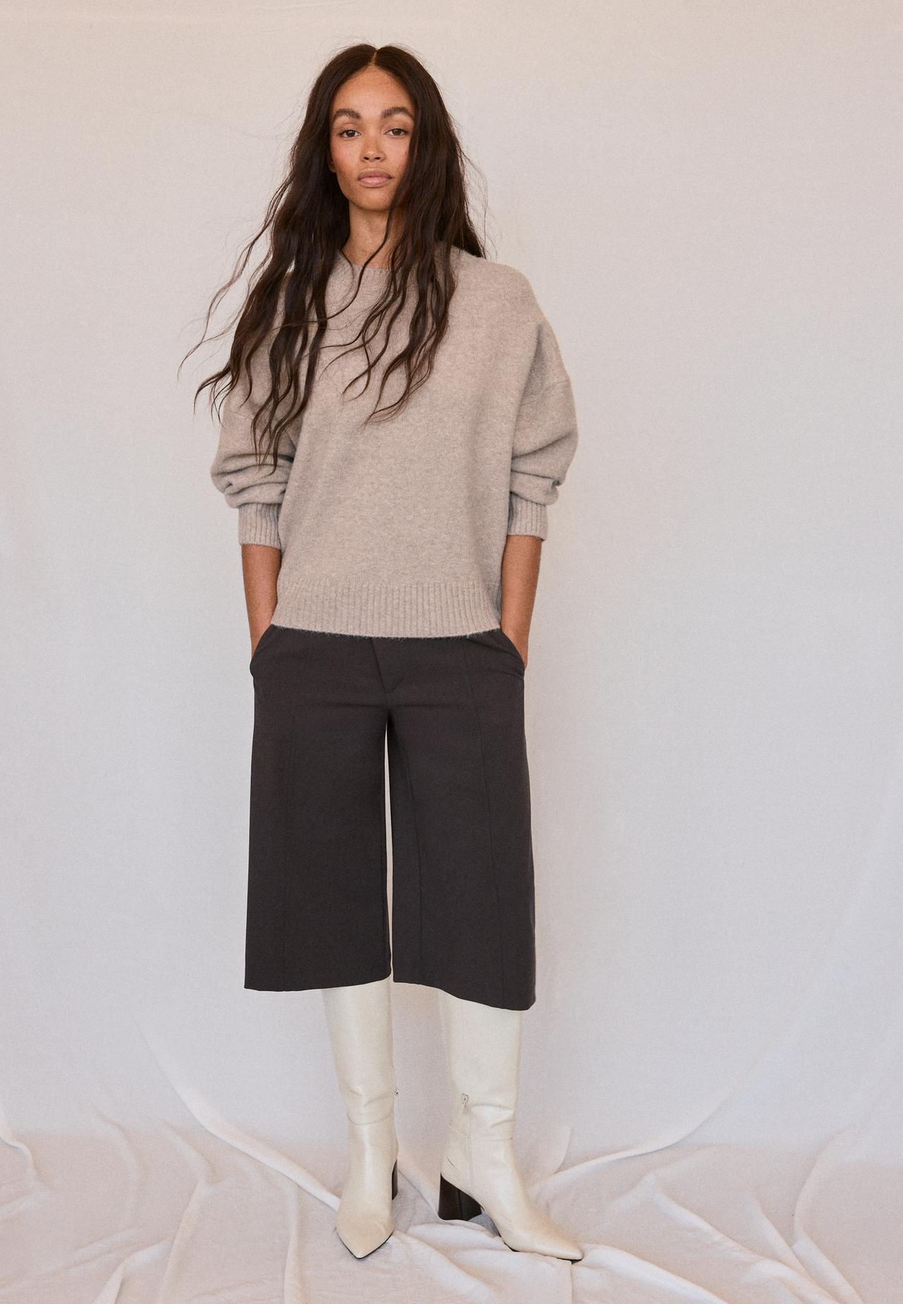 Soft-touch basic knit jumper — 0-458