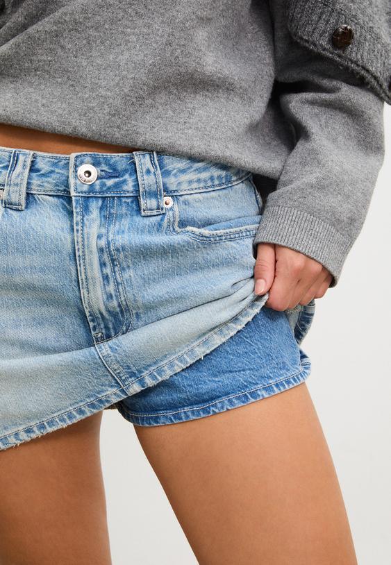 d62 falda pantalon denim