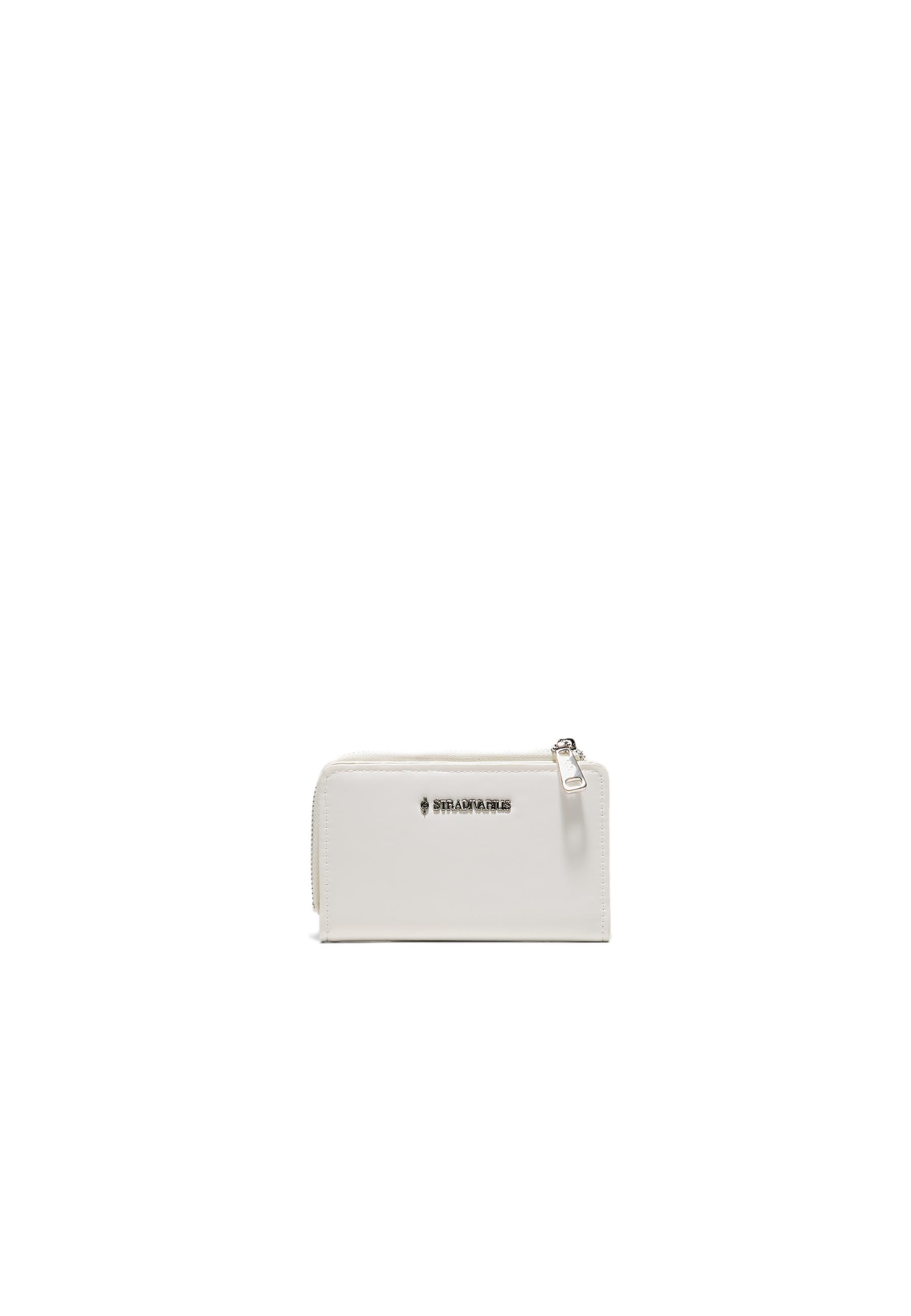 LEATHER EFFECT CARD HOLDER — White