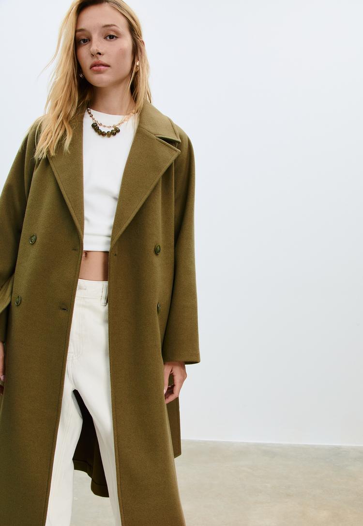 yumusak dokunuslu trenckot l05818183