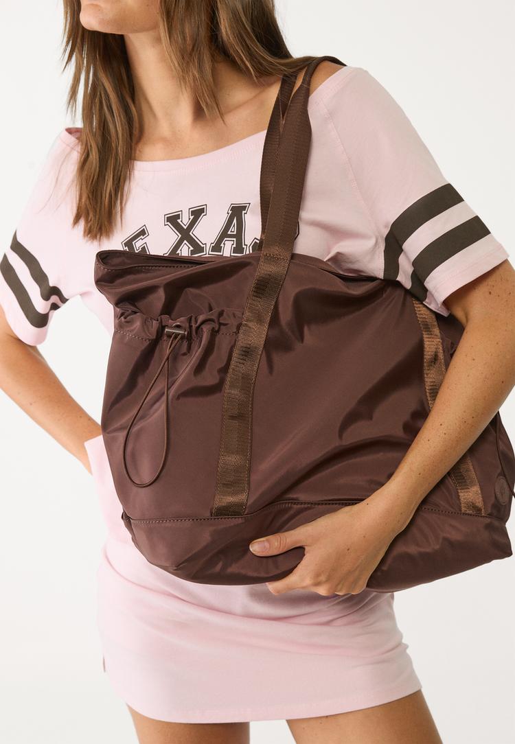 bolso shopper tejido