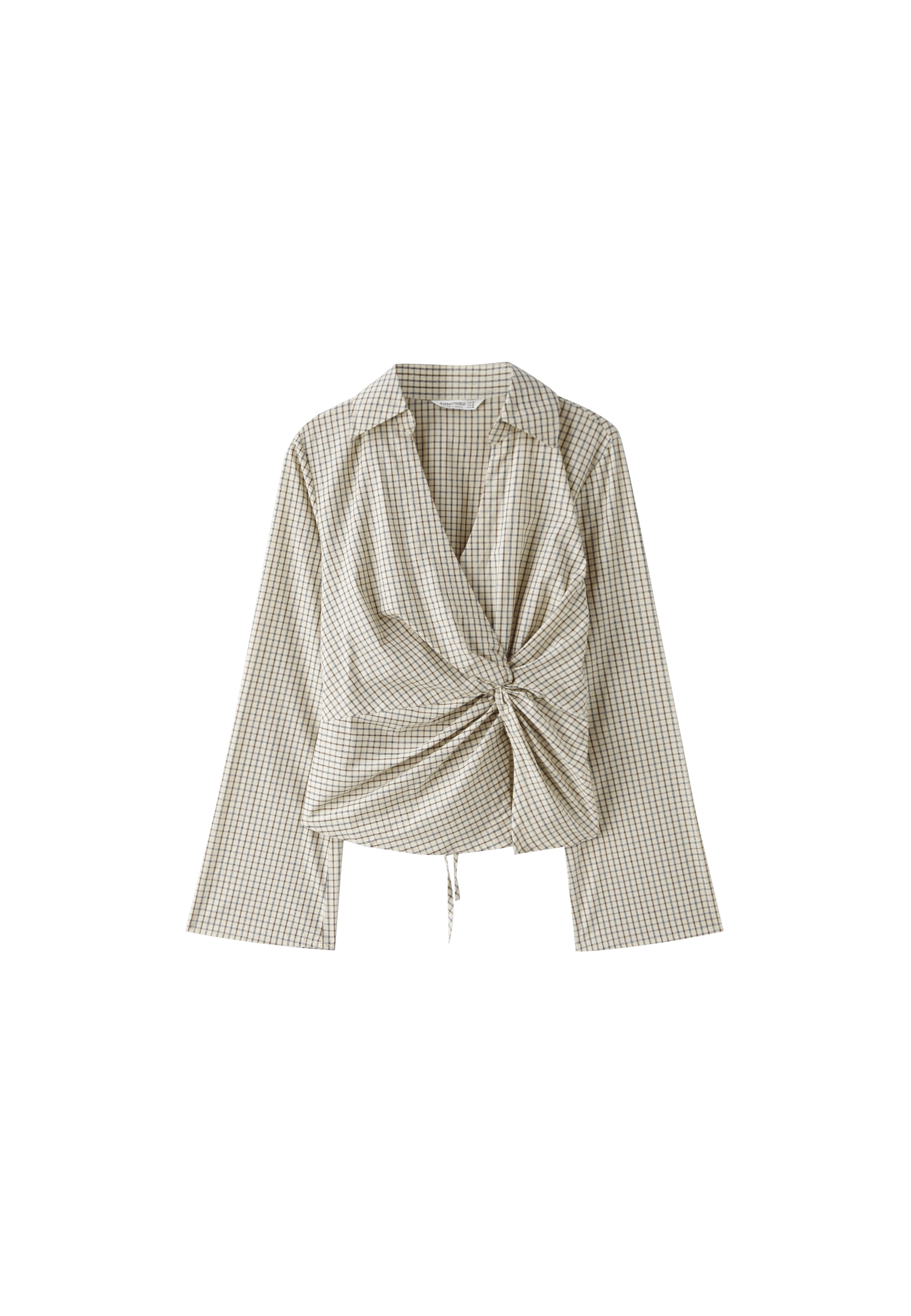 Fitted knot shirt — Vanilla