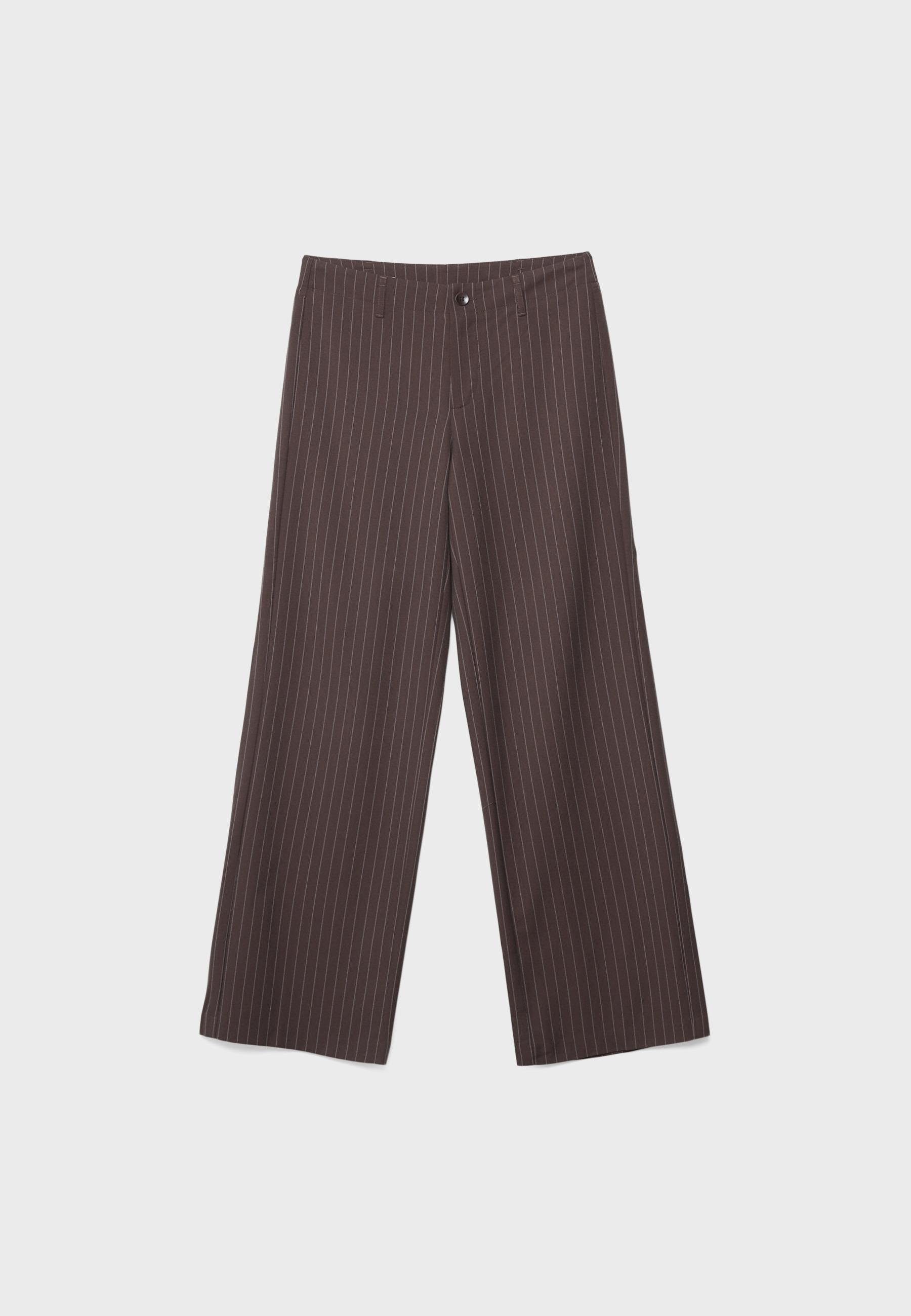 Dar kesim düz paça klasik pantolon - Görsel 6