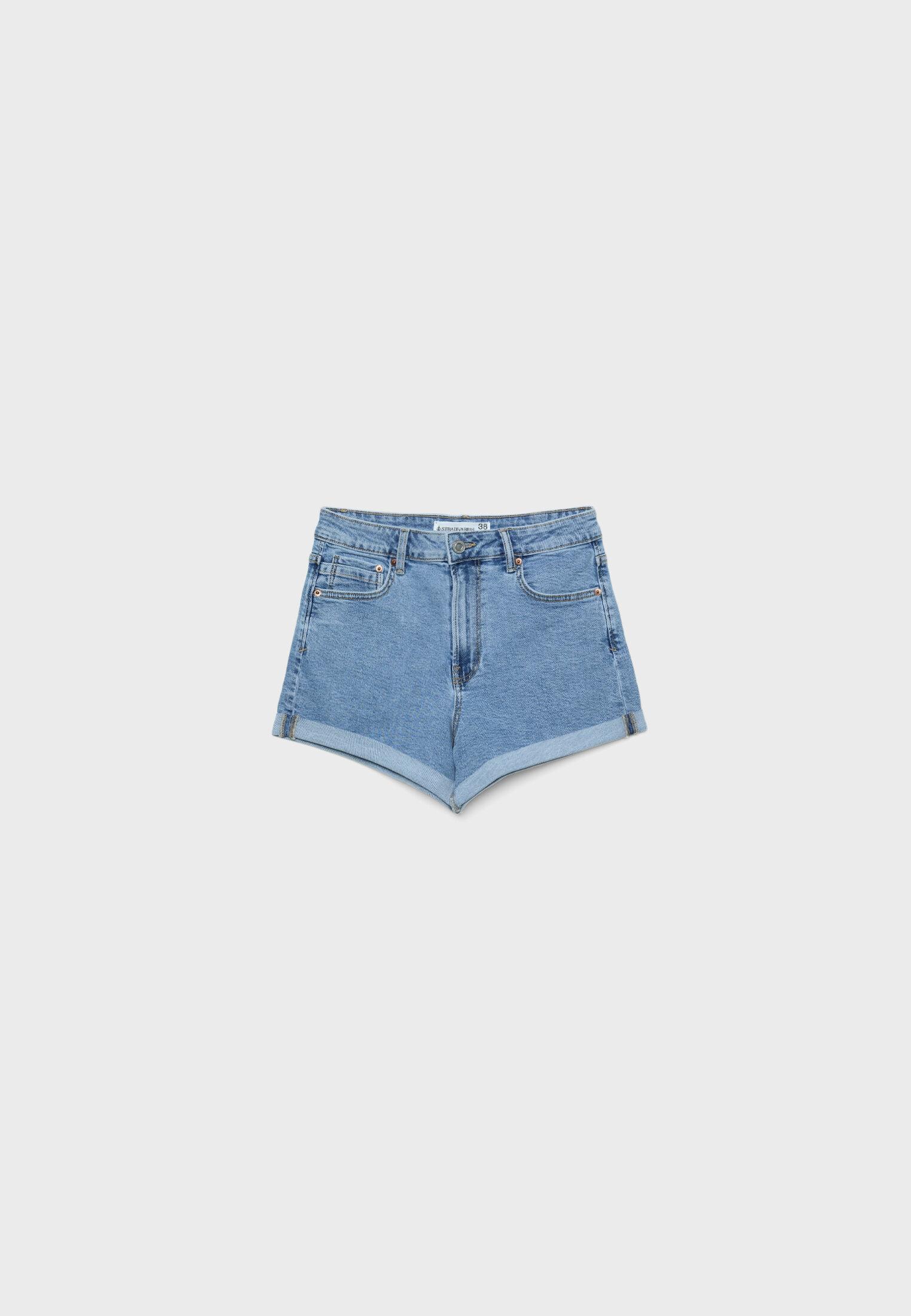 Slim fit mom shorts — LIGHT BLEACH