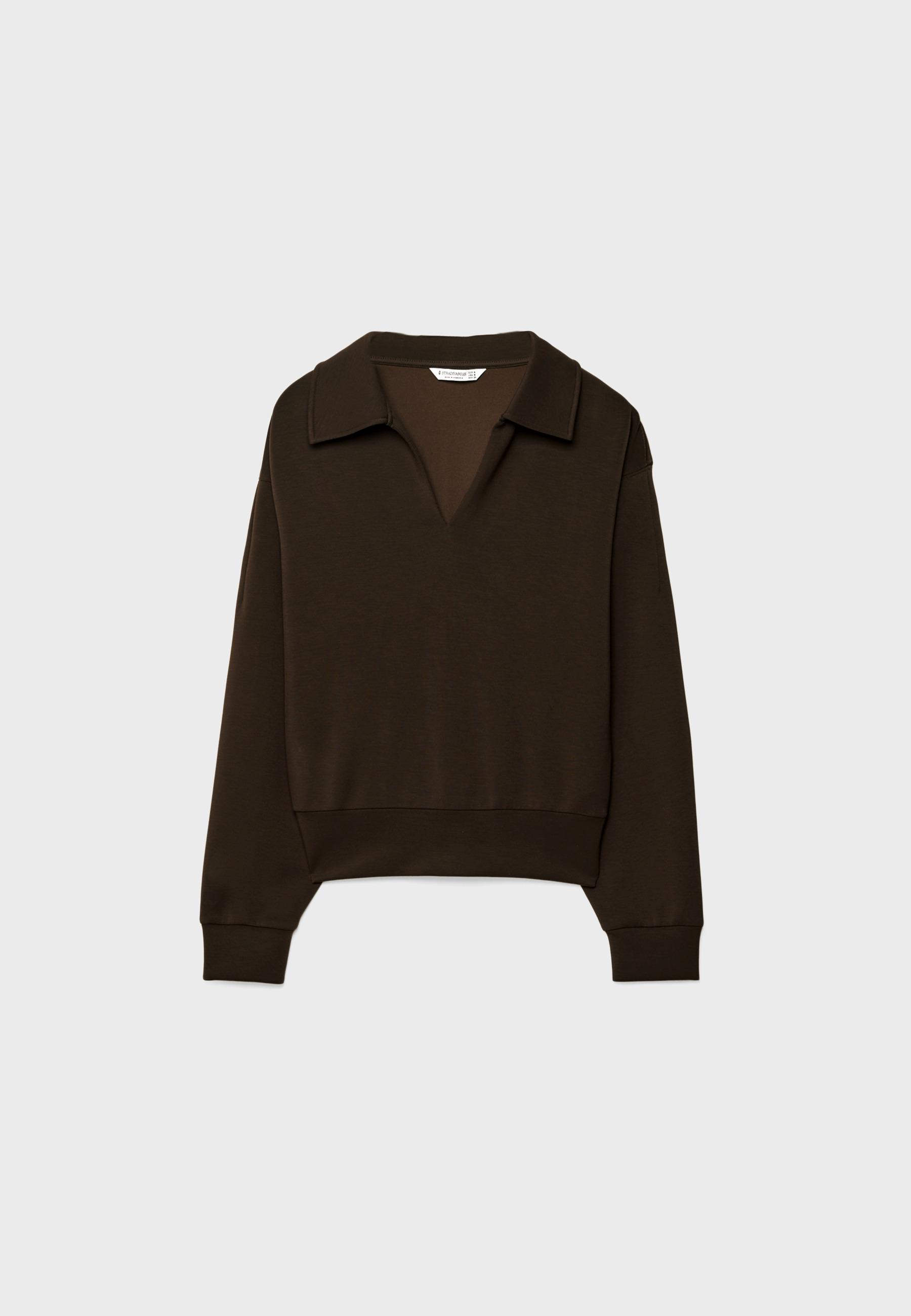 Soft-touch sweatshirt — Brown
