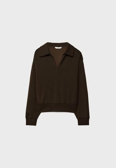 Soft-touch sweatshirt — Brown 7
