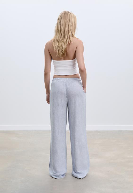 pantalon fluido efecto lino