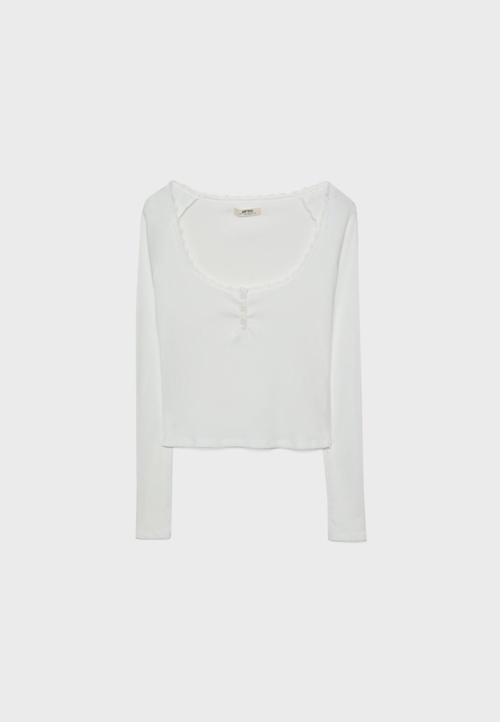 Camiseta panadera puntilla