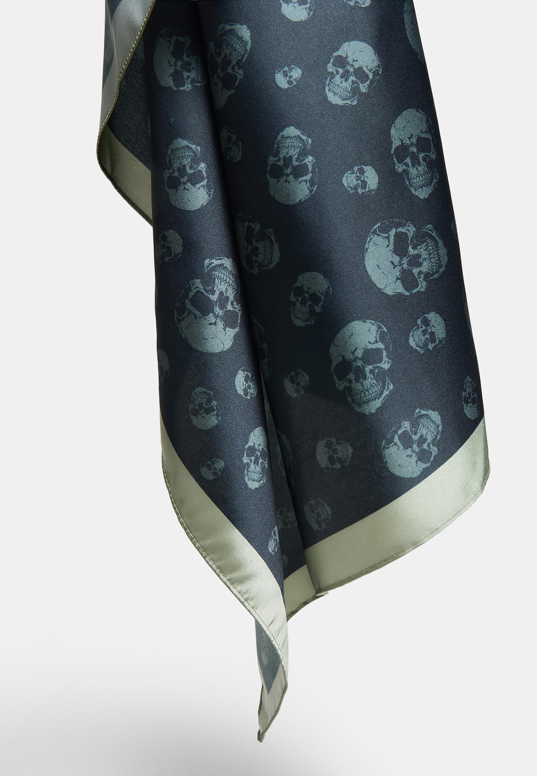 Skull print scarf — Khaki