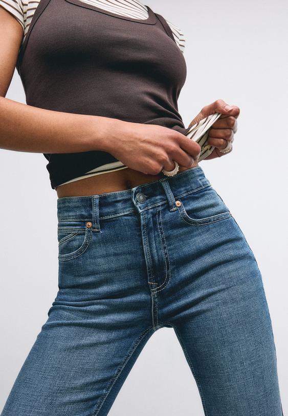 d74 jeans flare slit