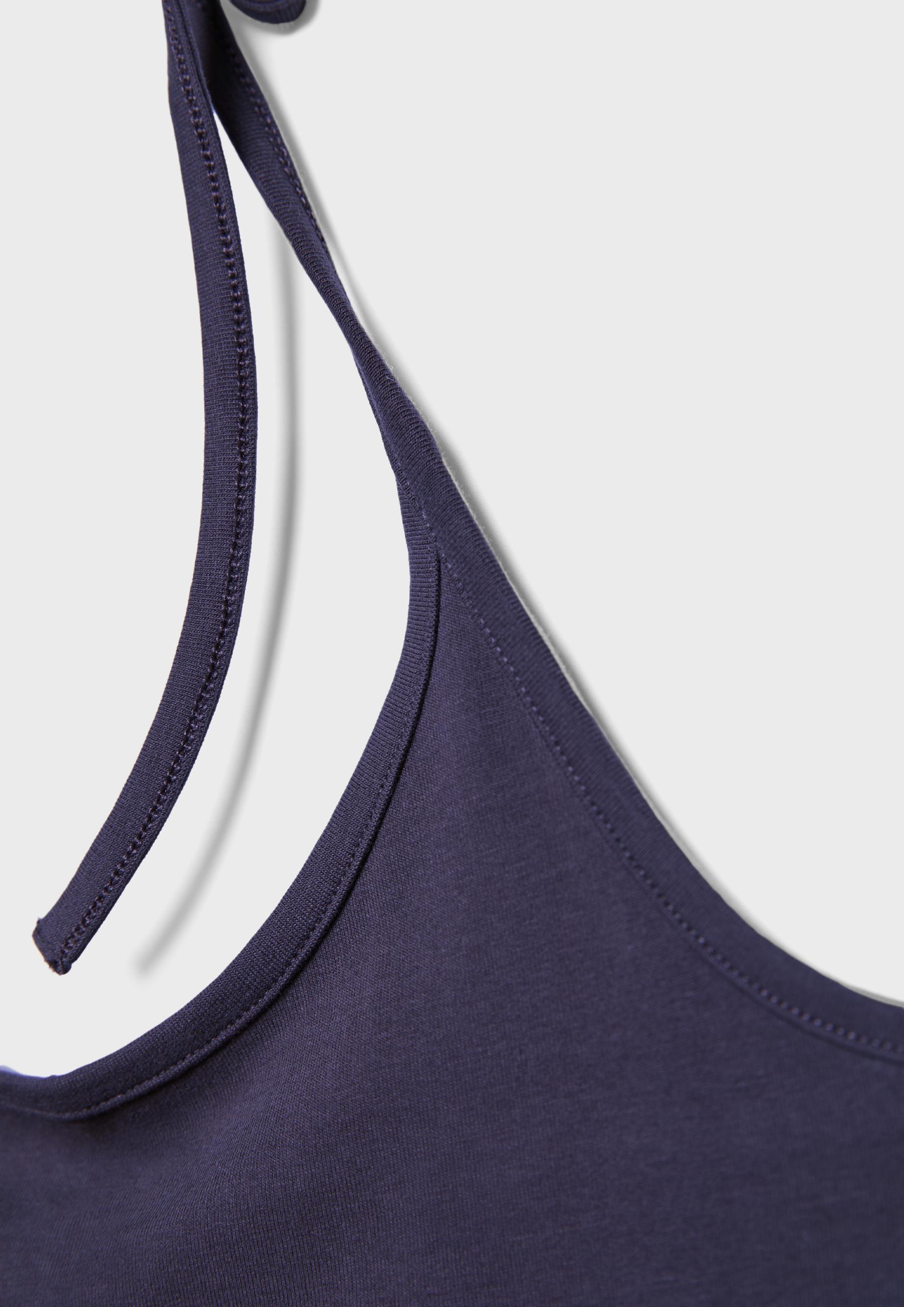 Knit halter top — Dark blue