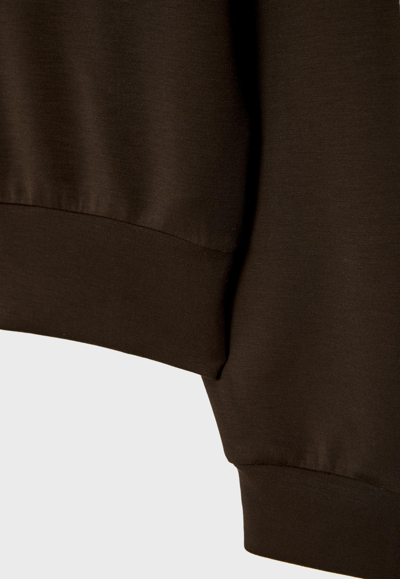 Soft-touch sweatshirt — Brown