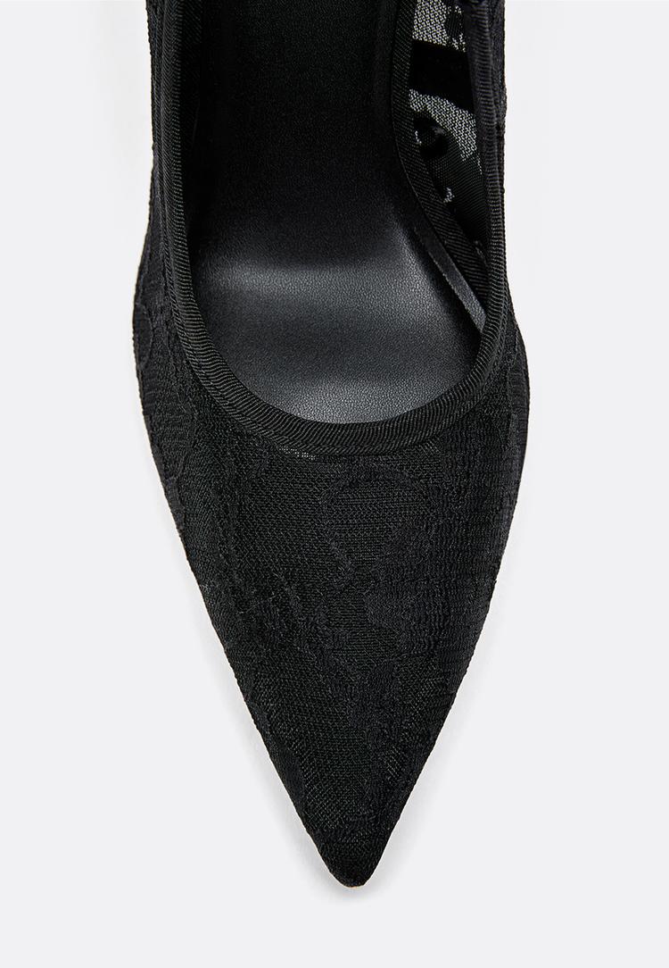 zapatos tacon encaje