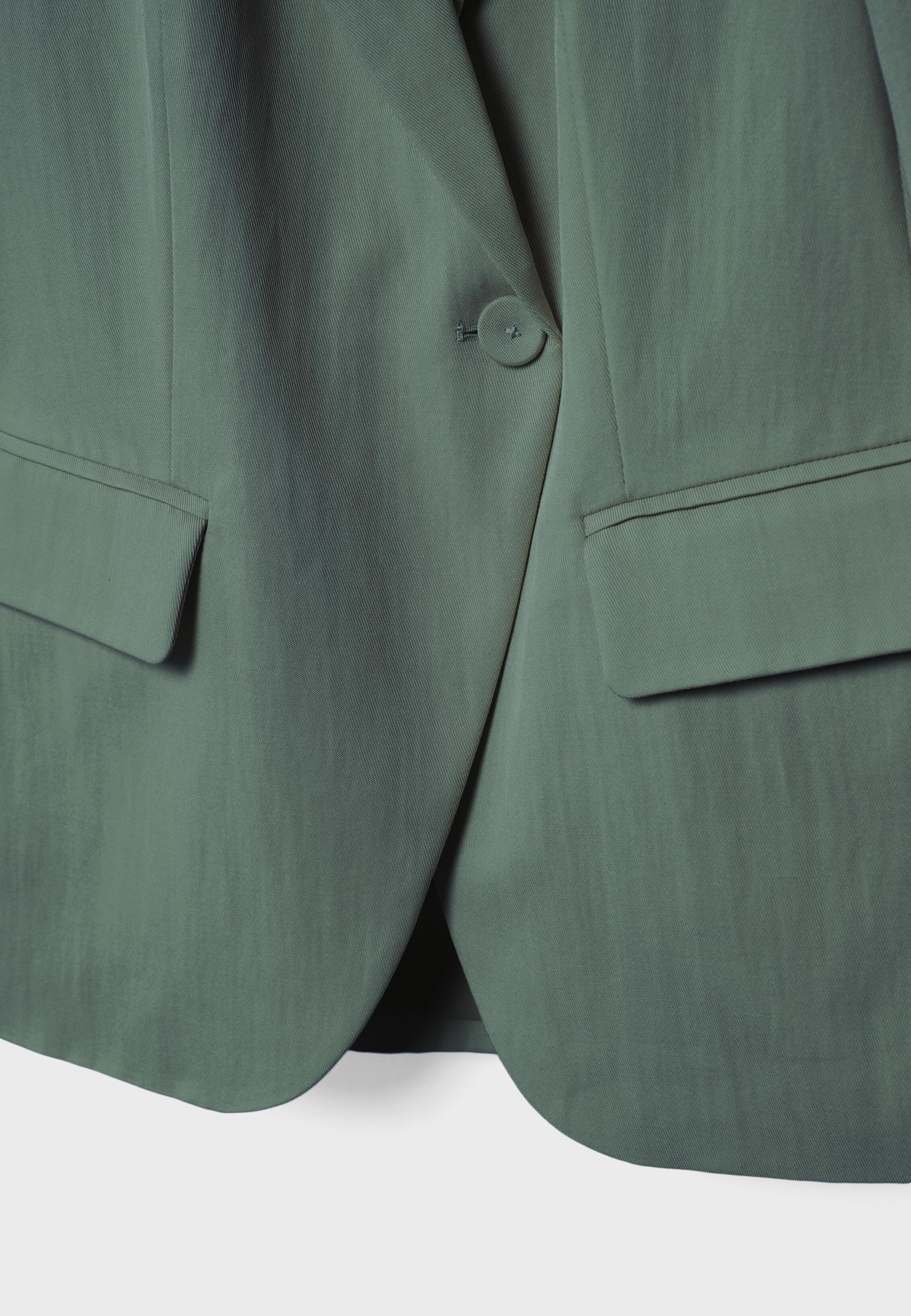 Asymmetric blazer — Khaki