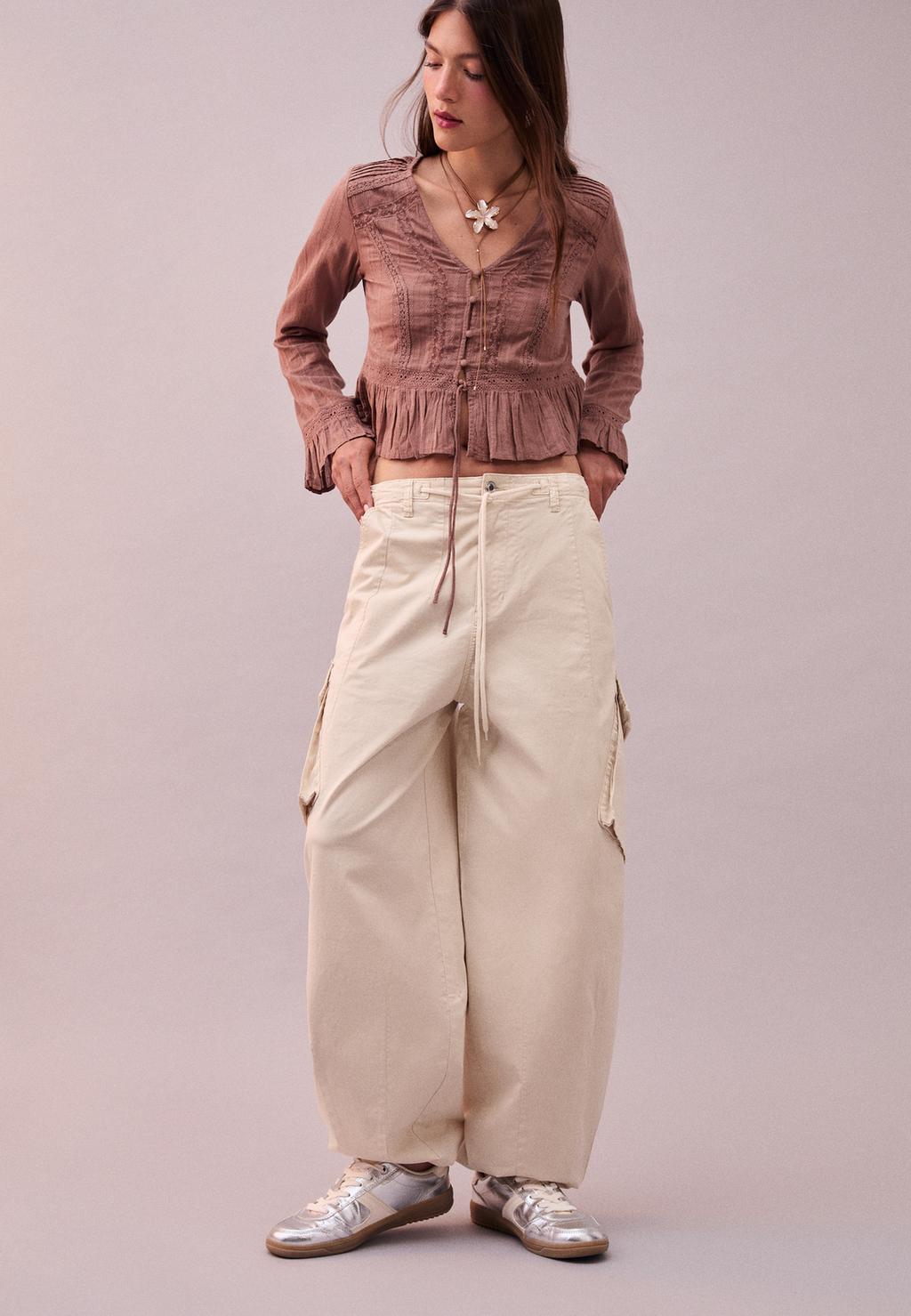 Barrel balloon cargo trousers