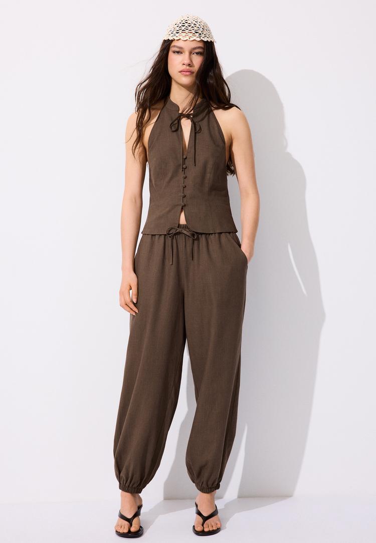 top qipao halter botones